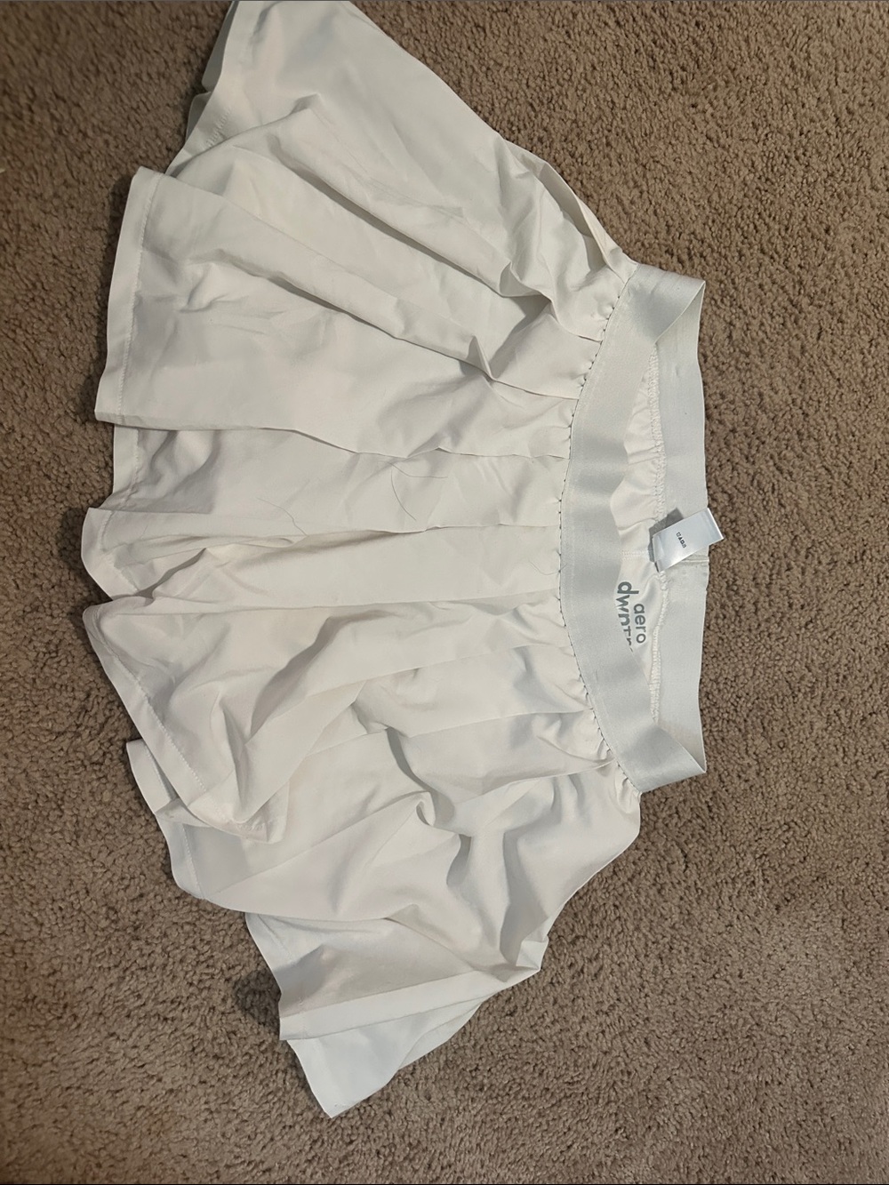 aero by aeropostale White Pleated Mini Skirt